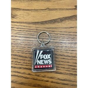 Vintage 90's Fox News Channel Key Chain FREE SHIPPING